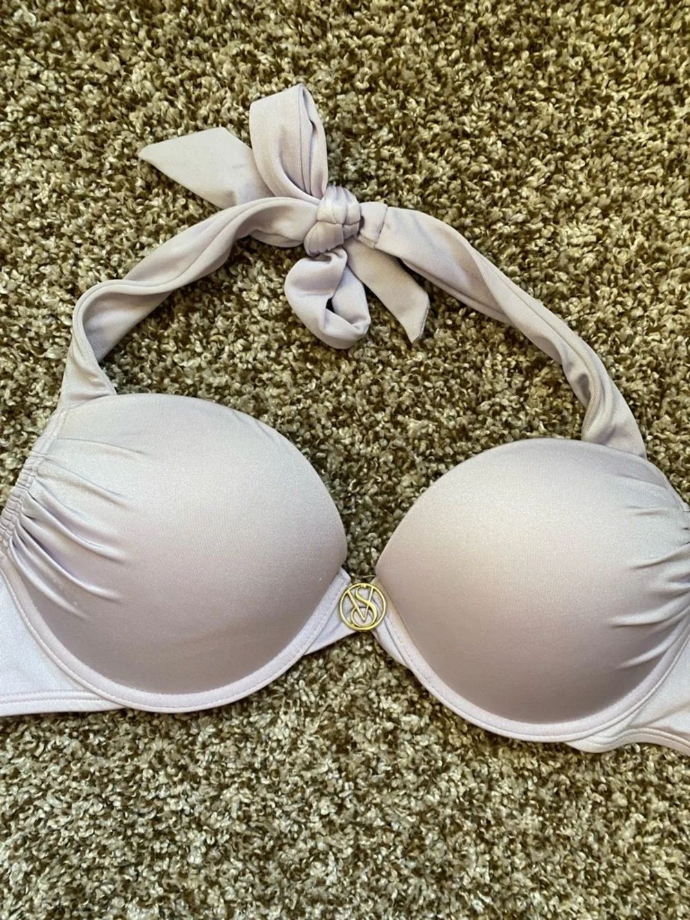 Victoria Secret Bombshell Light Purple Halter Push-Up Bikini - Picture 3 of 6